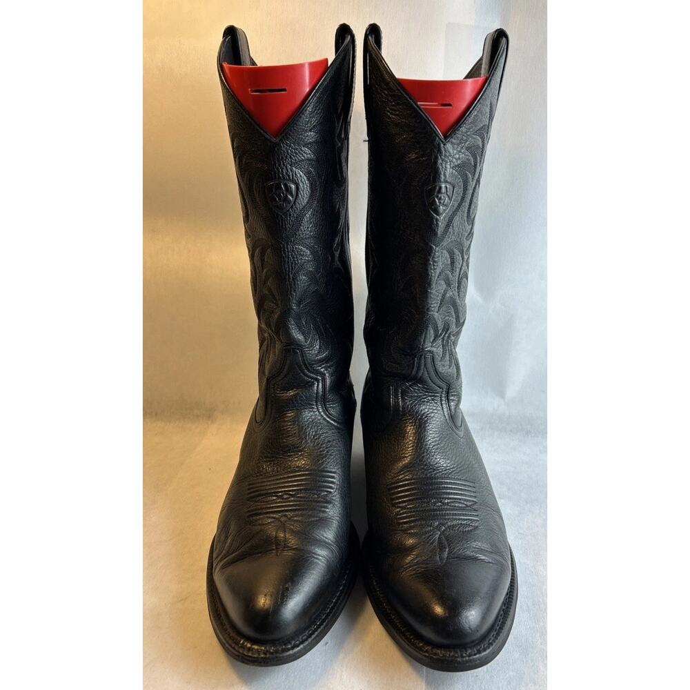 Ariat Men's 8 EE Heritage Western R Toe Black Leather Boots 10002218